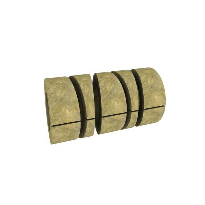 Вырезанные из цилиндров готовые изделия из базальтовой ваты Paroc Pro Segment 100 50х114